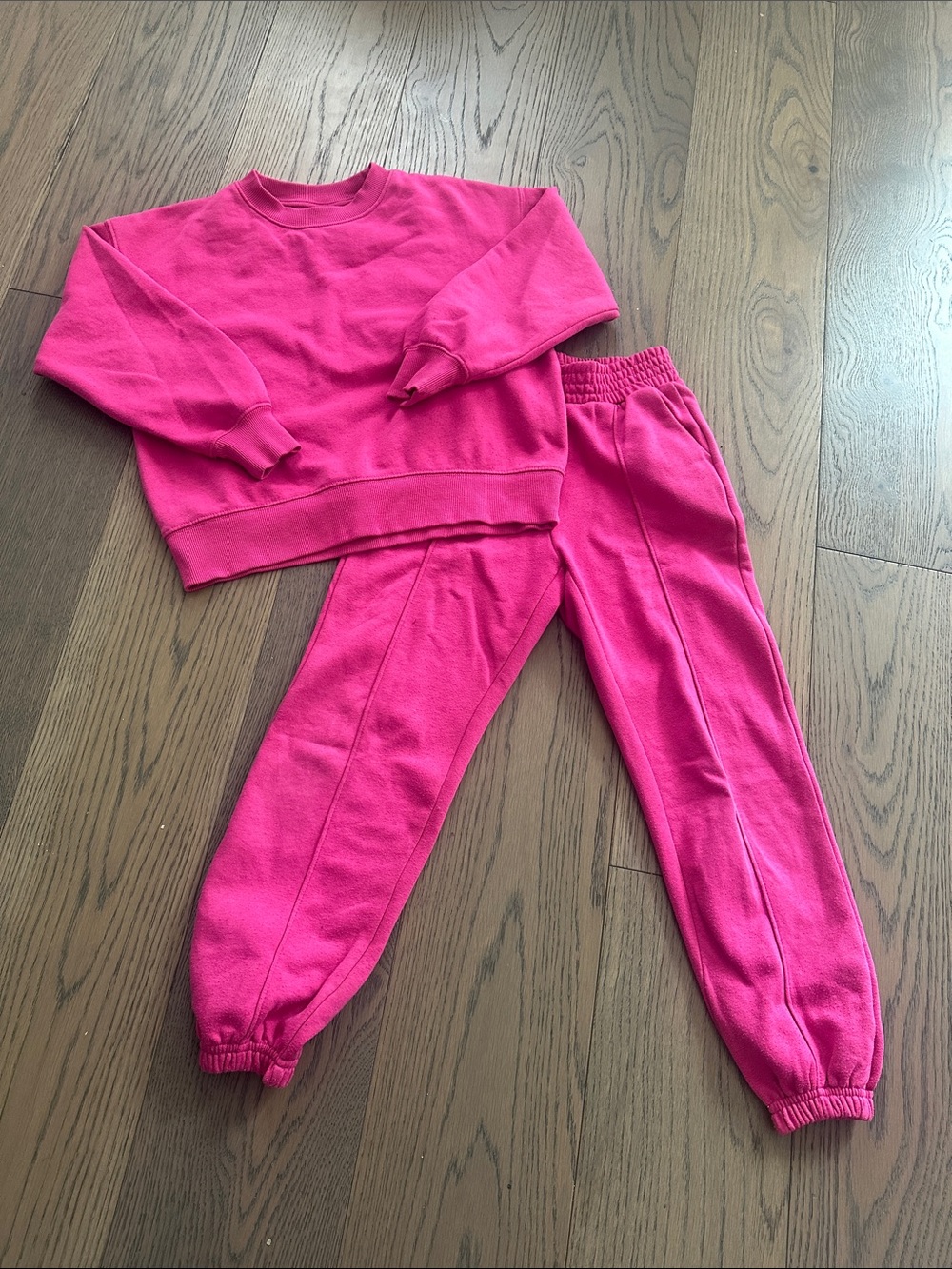 Zara Kids Bright Pink Sweatshirt and Joggers Set